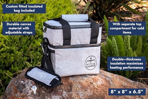 LunchEAZE Electric Lunch Box - Self-Heating, Cordless Food Warmer with Bluetooth