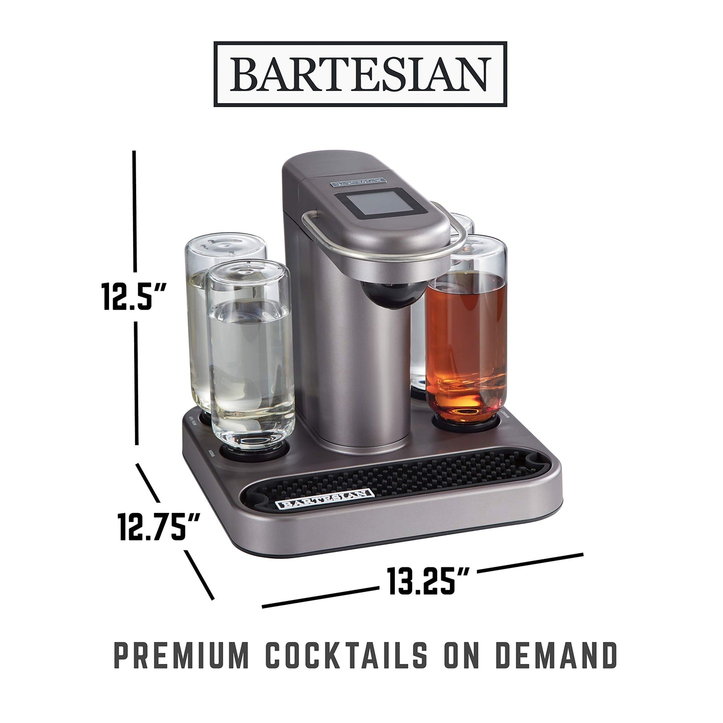 Bartesian Premium Cocktail & Margarita Machine - Easy Push-Button Home Bar System