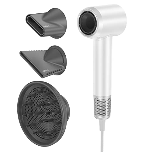 Laifen Hair Dryer - 110,000 RPM Ionic Blow Dryer with Thermo-Control, Diffuser, Nozzle - Fast Drying, Low Noise - Home & Travel