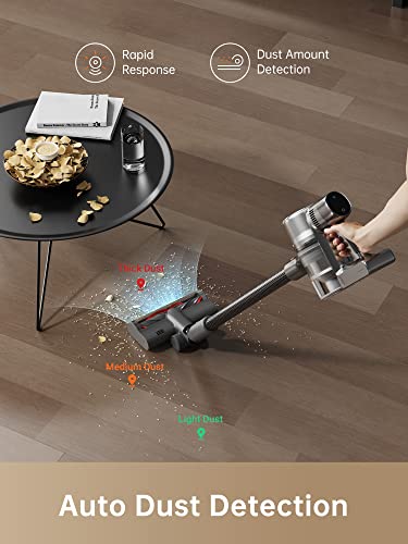Dreametech T30 Cordless Vacuum Cleaner, 90mins Long Runtime Stick Vacuum, 190 AW Robust Suction Handheld Vacuum, Cordless Vacuum with HEPA Filters for Hard Floor Stairs