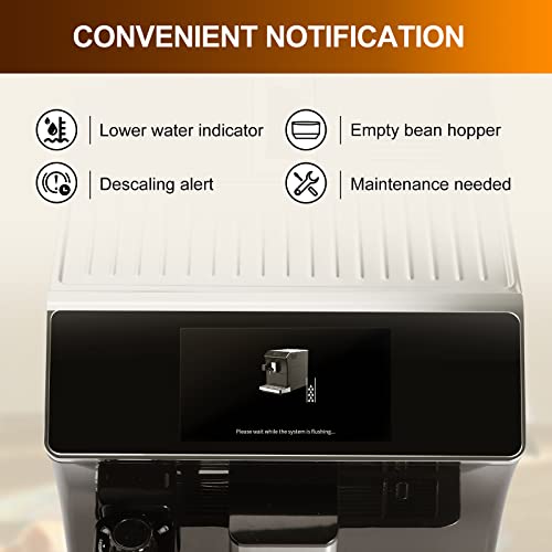 Mcilpoog WS-203 Espresso Machine - Smart Touch Screen, 16 Coffee Drinks, Super-Automatic
