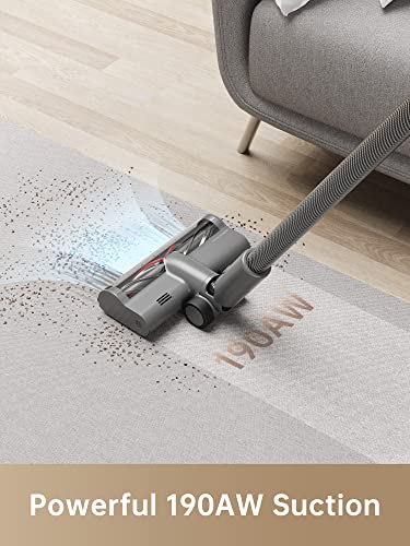 Dreametech T30 Cordless Vacuum Cleaner, 90mins Long Runtime Stick Vacuum, 190 AW Robust Suction Handheld Vacuum, Cordless Vacuum with HEPA Filters for Hard Floor Stairs