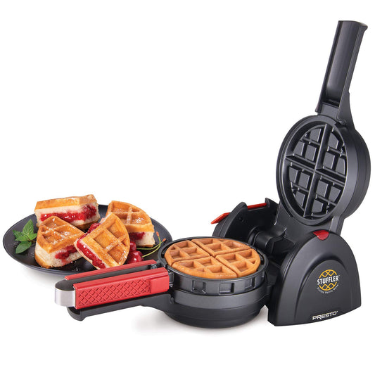 Presto 03512 Stuffler Stuffed Waffle Maker – Large Belgian Waffle Maker