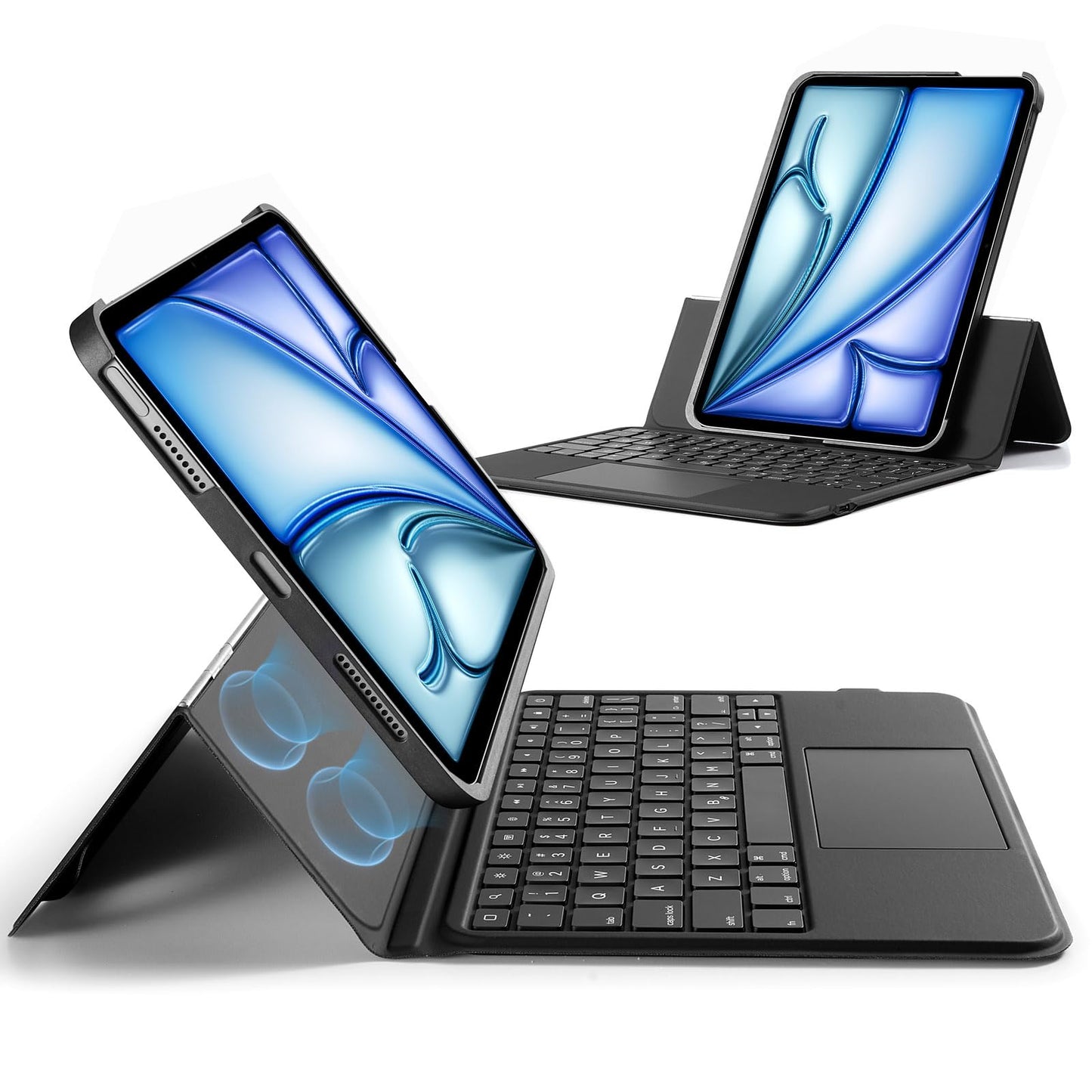 ESR Ascend Keyboard Case for iPad Air & Pro 11-Inch, Detachable Stand - Black