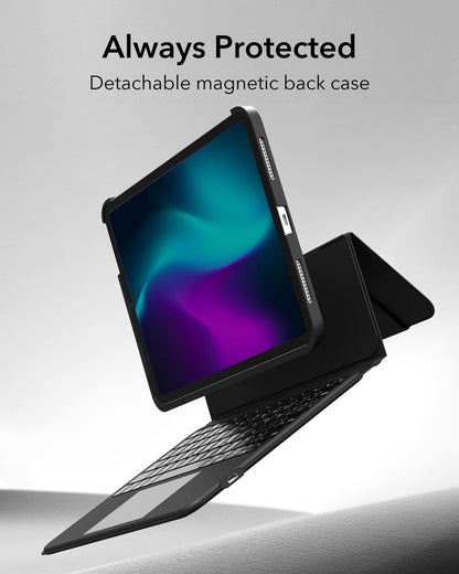 ESR Ascend Keyboard Case for iPad Air & Pro 11-Inch, Detachable Stand - Black