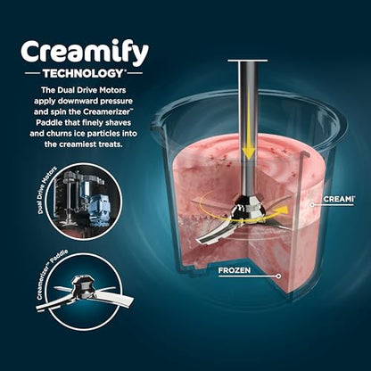 Ninja NC301 CREAMi Ice Cream Maker - 7 Programs, (2) Pint Containers, Compact & Kid-Friendly"