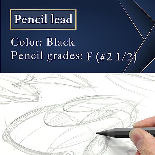 SUN-STAR Stylish Metal Pencil - Metacil for Drawing & Sketching, Non-Sharpening, Black