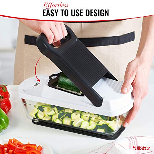 Fullstar Vegetable Chopper - 3-in-1 Pro Food Cutter with Container