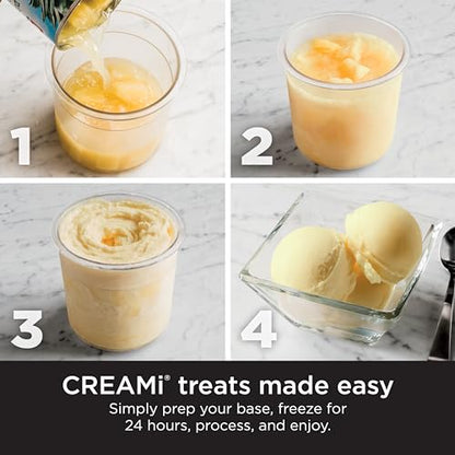 Ninja NC301 CREAMi Ice Cream Maker - 7 Programs, (2) Pint Containers, Compact & Kid-Friendly"